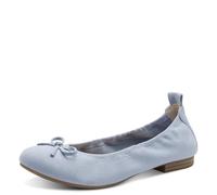 MARCO TOZZI Ballerines Femme Semelle intérieure Feel Me Souple Doublure Douce Vegan Moderne, Bleu (LT.Blue), 39 EU