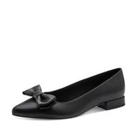 MARCO TOZZI Ballerines Femme Semelle intérieure Feel Me Souple Doublure Douce Vegan Pointu, Noir (Black), 37 EU
