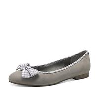 MARCO TOZZI Ballerines Plates pour Femme avec nœud, Taupe Comb, 37 EU