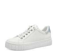 MARCO TOZZI Baskets basses argent / blanc, Taille 41