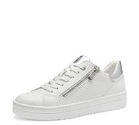 MARCO TOZZI Baskets basses argent / blanc, Taille 38