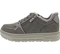 MARCO TOZZI Baskets à Plateforme pour Femme avec Lacets, Loisirs, Graphite, 36 EU