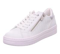 MARCO TOZZI Baskets basses argent / blanc, Taille 36