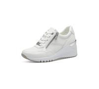 MARCO TOZZI Baskets basses argent / blanc, Taille 41
