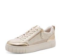 MARCO TOZZI Baskets Femme Semelle intérieure Amovible Feel Me Douce Doublure Douce Moderne, Beige (Dune MET.Comb), 39 EU