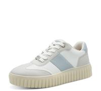 MARCO TOZZI Baskets Femme Semelle intérieure Amovible Feel Me Douce Doublure Douce Moderne, Blanc (White/Blue), 42 EU