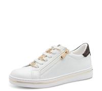 MARCO TOZZI Baskets basses beige / brun foncé / blanc, Taille 38