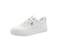 MARCO TOZZI Baskets Femme Semelle intérieure Amovible Feel Me Douce Doublure Douce Tendance, Blanc (White Comb), 38 EU
