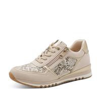 MARCO TOZZI Baskets Femme Semelle intérieure Feel Me Amovible Douce Doublure Douce Vegan Moderne, Beige (LT.Tan Comb), 38 EU
