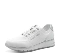 Marco Tozzi Baskets femme Feel Me – Semelle intérieure amovible, Doublure douce, Vegan – Blanc 40