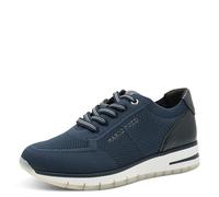 Marco Tozzi Baskets femme Feel Me, semelle amovible, doublure douce, vegan, Bleu (Navy Comb) 39 EU