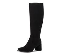 MARCO TOZZI Bottes longues élégantes pour femme avec talon jusqu'au genou, Noir, 37 EU
