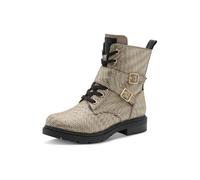 MARCO TOZZI Bottines à lacets crème / brun foncé / or / noir, Taille 39