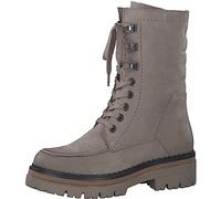 MARCO TOZZI Bottines à lacets en cuir pour femme, Nubuck taupe., 42 EU