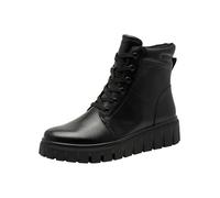 MARCO TOZZI Bottines à Lacets Femme Partiellement en Cuir Plateforme