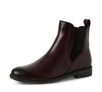 MARCO TOZZI Bottines Chelsea élégantes en cuir pour femme, bordeaux, 37 EU