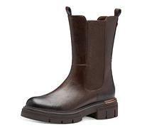 MARCO TOZZI Bottines Chelsea pour femme en cuir synthétique avec talon bloc, moka, 42 EU