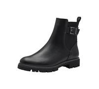 MARCO TOZZI Bottines Chelsea Vegan pour femme avec fermeture éclair, Noir, 38 EU