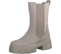 Marco Tozzi Bottines En Cuir Pour Femmes Chelsea Boot Stretch Plateau 2-25402-41