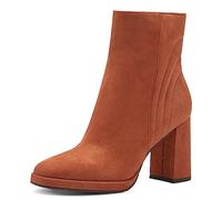 MARCO TOZZI Bottines pour femme avec talon bloc élégant, rouille, 38 EU