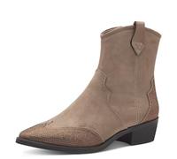 MARCO TOZZI Bottines zippées pour Femme 2-25340-43 Botte de Western, Taupe, 37 EU
