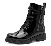 MARCO TOZZI by GMK Bottines à lacets pour femme avec fermeture éclair, Imprimé noir, 39 EU
