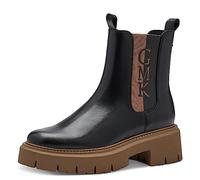 MARCO TOZZI by Guido Maria Kretschmer Bottines Chelsea en cuir synthétique pour femme, Black Nature, 39 EU