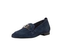 MARCO TOZZI Chaussons en Cuir pour Femme intérieure douce-24231-42 Semelle de Mocassin, Bleu Marine, 40 EU