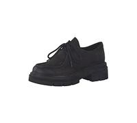 MARCO TOZZI Chaussures à Lacets pour Femme 2-2-23708-29 Plat Oxford, Noir, 40 EU