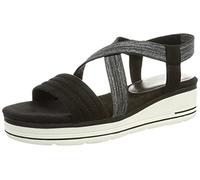 MARCO TOZZI Earth Edition 2-2-28772-26 Sandales pour femme, Noir/comb, 37 EU
