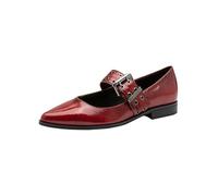 Marco Tozzi Escarpins à Talons Bas pour Femme, DK Red Pat, 40 EU