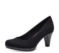 MARCO TOZZI Escarpins pour Femme avec Talon Entonnoir végétalien, Noir, 36 EU