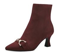 MARCO TOZZI Femme 2-25319-41 Bottines à Talons, Bordeaux, 37 EU