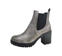 MARCO TOZZI Femme 2-25414-41 Bottine Chelsea, Gun Metal, 38 EU