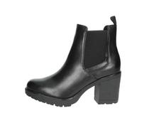 MARCO TOZZI Bottines Chelsea pour femme en cuir synthétique avec talon, Noir, 40 EU
