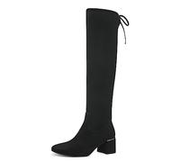 MARCO TOZZI Femme 2-25540-41 Botte au-Dessus du Genou, Noir, 38 EU