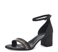 MARCO TOZZI Femme 2-28301-41 Sandales, Paillettes Noires, 40 EU