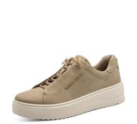 MARCO TOZZI Femme Baskets Feel Me Doux Semelle intérieure Amovible Doublure intérieure Douce Vegan à Lacets, Beige (Dune), 37 EU