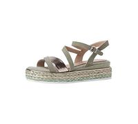 MARCO TOZZI Femme by Guido Maria Kretschmer 2-2-88704-26 Sandales en Cuir Plate, Moss Comb, 39 EU