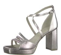 MARCO TOZZI Femme Damen 2-2-28356-30 Sandale à Talon, Platinum Comb, 39 EU