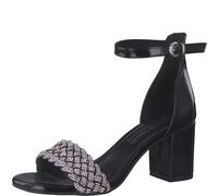 MARCO TOZZI Femme Damen 2-2-88302-20 Sandale à Talon, Noir (Black Pat.CB.), 40 EU