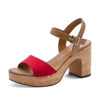 MARCO TOZZI Femme Damen Sandale 2-28008-42, Red Comb, 39 EU