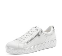 MARCO TOZZI Femme Damen Sneaker 2-23709-41 Basket, Blanc/Argent, 39 EU