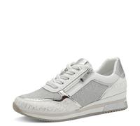 MARCO TOZZI Femme Damen Sneaker 2-23713-41 Basket, Blanc/Argent, 39 EU