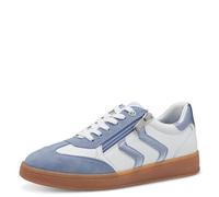 Marco Tozzi Damen Sneaker 2-23739-44 Chaussures pour Femme, Blanc/Bleu (Lt Blue), 41 EU