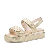 MARCO TOZZI Femme Keilsandale 2-28718-44 Sandale cale, Gold Comb, 38 EU