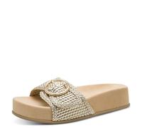 Marco Tozzi Femme Mule Synthétique Semelle intérieure Feel Me Douce Doublure Douce Moderne, métallique (Gold), 41 EU