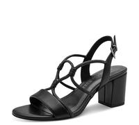 MARCO TOZZI Femme Sandale douce Feel Me semelle intérieure Vegan douce doublure intérieure Tendance, noir (BLACK), 39 EU
