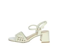 MARCO TOZZI Femme Sandale mit Absatz 2-28382-44 Talon, crème, 40 EU