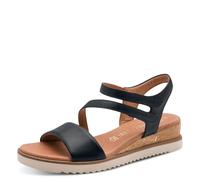 MARCO TOZZI Femme Sandale semelle intérieure Feel Me douce Cuir doublure douce Moderne, bleu (NAVY), 36 EU